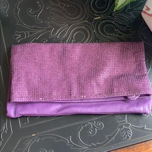 BCBG Generation Purple Evening Clutch